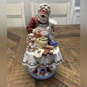 Danbury Mint Pillsbury Doughboy "Santa's Little Helper" figurine, issued in 2000